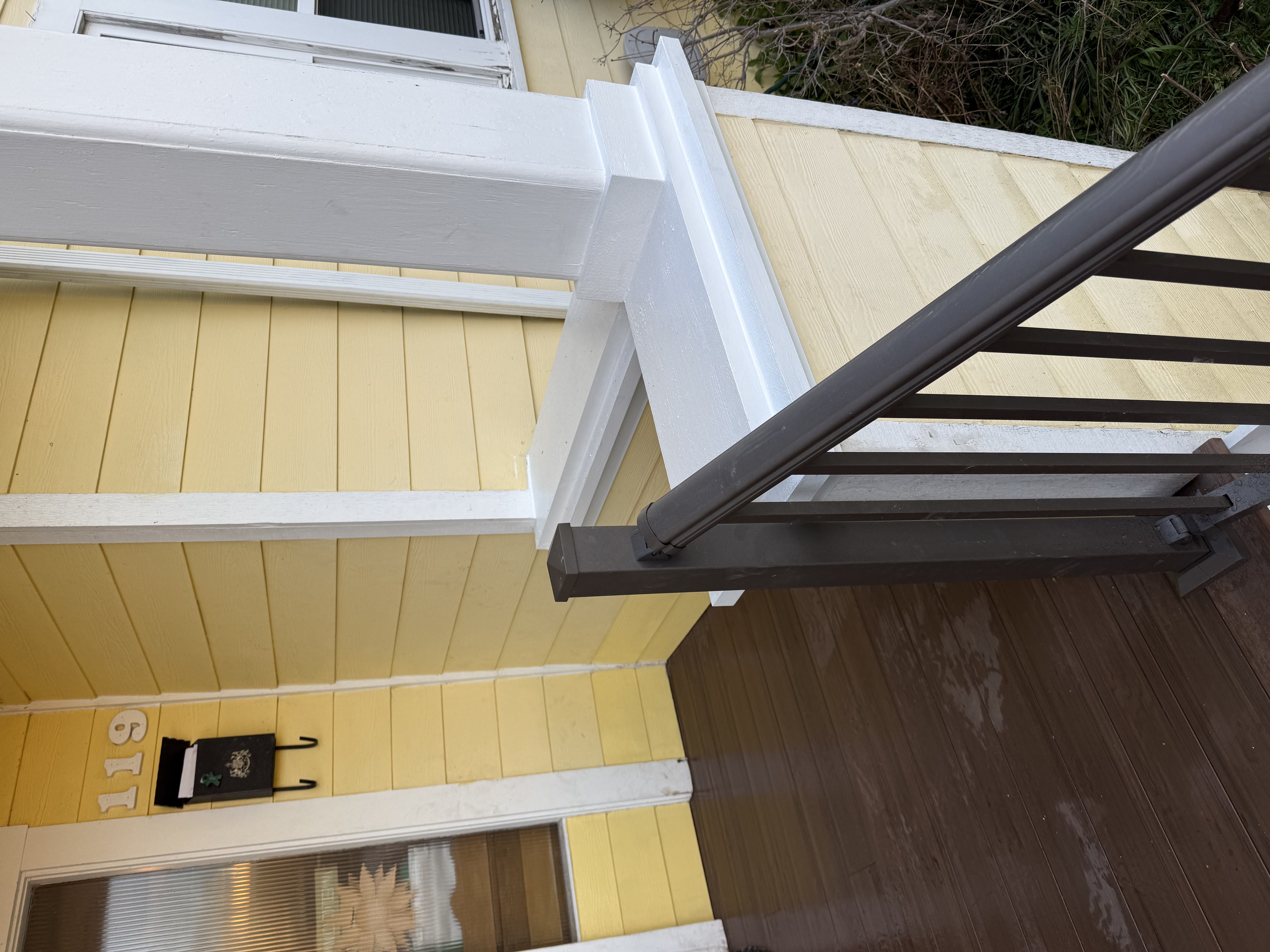 Finished custom entry porch by Prestige Home Services
