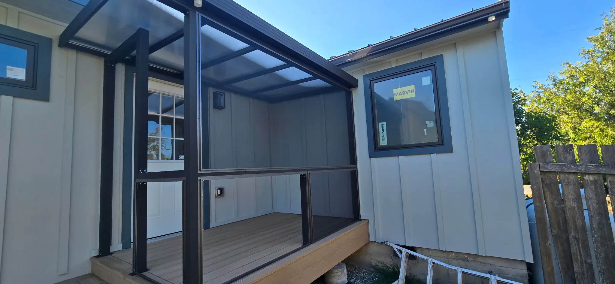 Covered Back Deck Project in Coupeville, WA